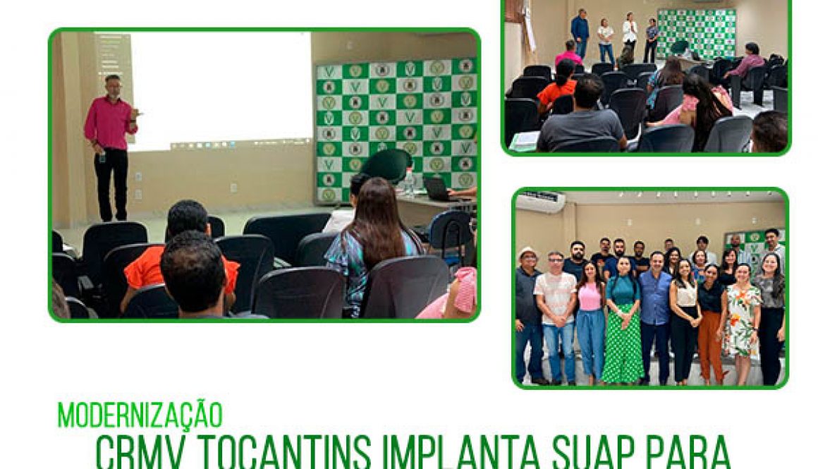 CRMV Tocantins adere ao SUAP