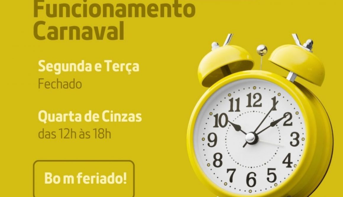 Comunicado Novos Horários Comércio Moderno Amarelo (Post para Instagram (Quadrado))